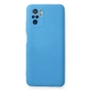 Mey İthalat®   Redmi Note 10 Kılıf Nano içi Kadife Silikon - Mavi