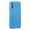 Mey İthalat®   Redmi Note 10 Kılıf Nano içi Kadife Silikon - Mavi