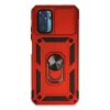 Mey İthalat®   Redmi Note 10 Kılıf Pars Lens Yüzüklü Silikon - Kırmızı
