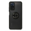 Mey İthalat®   Redmi Note 11 Kılıf Montreal Yüzüklü Silikon Kapak - Siyah
