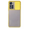 Mey İthalat®   Redmi Note 11T Kılıf Palm Buzlu Kamera Sürgülü Silikon - Sarı
