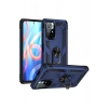 Mey İthalat®   Redmi Note 11T Kılıf Sofya Yüzüklü Silikon Kapak - Lacivert