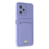 Mey İthalat®   Redmi Note 12 4G Kılıf Kelvin Kartvizitli Silikon - Lila