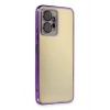 Mey İthalat®   Redmi Note 12 4G Kılıf  Lensli Silikon - Mor