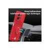 Mey İthalat®   Redmi Note 12 4G Kılıf Zuma Kartvizitli Yüzüklü Silikon - Kırmızı
