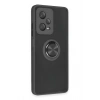 Mey İthalat®   Redmi Note 12 5G Kılıf Montreal Yüzüklü Silikon Kapak - Siyah