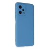 Mey İthalat®   Redmi Note 12 5G Kılıf Nano içi Kadife Silikon - Mavi