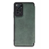 Mey İthalat®   Redmi Note 12 Pro 4G Kılıf Flip Cover - Koyu Yeşil