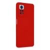 Mey İthalat®   Redmi Note 12 Pro 4G Kılıf Nano içi Kadife Silikon - Kırmızı