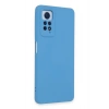 Mey İthalat®   Redmi Note 12 Pro 4G Kılıf Nano içi Kadife Silikon - Mavi