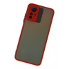 Mey İthalat®   Redmi Note 12S Kılıf Montreal Silikon Kapak - Kırmızı