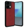 Mey İthalat®   Redmi Note 13 4G Kılıf Aras Deri Kapak - Kırmızı