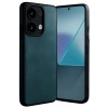 Mey İthalat®   Redmi Note 13 4G Kılıf Aras Deri Kapak - Koyu Yeşil