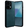 Mey İthalat®   Redmi Note 13 4G Kılıf Aras Deri Kapak - Koyu Yeşil