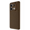Mey İthalat®   Redmi Note 13 Pro 4G Kılıf Auto Focus Karbon Kapak - Kahverengi