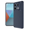 Mey İthalat®   Redmi Note 13 Pro 4G Kılıf Auto Focus Karbon Kapak - Lacivert