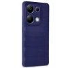 Mey İthalat®   Redmi Note 13 Pro 4G Kılıf Bibercas Silikon Kapak - Lacivert