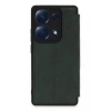 Mey İthalat®   Redmi Note 13 Pro 4G Kılıf Flip Cover - Koyu Yeşil