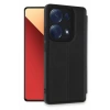 Mey İthalat®   Redmi Note 13 Pro 4G Kılıf Flip Cover - Siyah