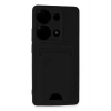 Mey İthalat®   Redmi Note 13 Pro 4G Kılıf Kelvin Kartvizitli Silikon - Siyah