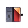 Mey İthalat®   Redmi Note 13 Pro 4G Kılıf Trend S Plus Kapaklı Kılıf - Siyah