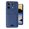 Mey İthalat®   Redmi Note 13 Pro 5G Kılıf Kelvin Kartvizitli Silikon - Lacivert