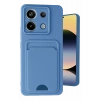 Mey İthalat®   Redmi Note 13 Pro 5G Kılıf Kelvin Kartvizitli Silikon - Mavi