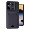 Mey İthalat®   Redmi Note 13 Pro 5G Kılıf Kelvin Kartvizitli Silikon - Siyah