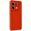 Mey İthalat®   Redmi Note 13 Pro 5G Kılıf Petek Silikon Kapak - Kırmızı