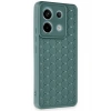 Mey İthalat®   Redmi Note 13 Pro 5G Kılıf Petek Silikon Kapak - Koyu Yeşil