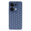Mey İthalat®   Redmi Note 13 Pro 5G Kılıf Petek Silikon Kapak - Lacivert