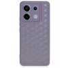 Mey İthalat®   Redmi Note 13 Pro 5G Kılıf Petek Silikon Kapak - Lila