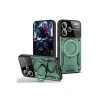 Mey İthalat®   Redmi Note 13 Pro Plus Joy Lens Standlı Kapak - Koyu Yeşil