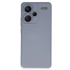 Mey İthalat®   Redmi Note 13 Pro Plus Kılıf Nano içi Kadife Silikon - Gri