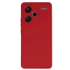 Mey İthalat®   Redmi Note 13 Pro Plus Kılıf Nano içi Kadife Silikon - Kırmızı