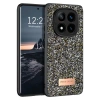 Mey İthalat®   Redmi Note 14 Pro 4G Bright Simli Kapak - Gümüş