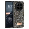 Mey İthalat®   Redmi Note 14 Pro 4G Bright Simli Kapak - Gümüş