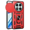 Mey İthalat®   Redmi Note 14 Pro 4G Kılıf Pars Lens Yüzüklü Silikon - Kırmızı