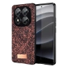 Mey İthalat®   Redmi Note 14 Pro 5G Bright Simli Kapak - Derin Mor