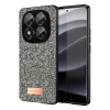 Mey İthalat®   Redmi Note 14 Pro 5G Bright Simli Kapak - Gümüş