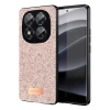 Mey İthalat®   Redmi Note 14 Pro 5G Bright Simli Kapak - Pembe