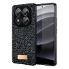 Mey İthalat®   Redmi Note 14 Pro 5G Bright Simli Kapak - Siyah