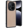 Mey İthalat®   Redmi Note 14 Pro 5G Kılıf Aras Deri Kapak - Pudra