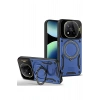 Mey İthalat®   Redmi Note 14 Pro 5G Kılıf Joy Lens Standlı Kapak - Lacivert