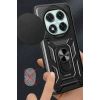 Mey İthalat®   Redmi Note 14 Pro 5G Kılıf Pars Lens Yüzüklü Silikon - Siyah