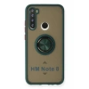 Mey İthalat®   Redmi Note 8 Kılıf Montreal Yüzüklü Silikon Kapak - Yeşil