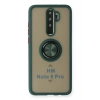 Mey İthalat®   Redmi Note 8 Pro Kılıf Montreal Yüzüklü Silikon Kapak - Yeşil