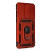 Mey İthalat®   Redmi Note 8 Pro Kılıf Pars Lens Yüzüklü Silikon - Kırmızı