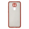 Mey İthalat®   Redmi Note 9 Kılıf Montreal Silikon Kapak - Kırmızı