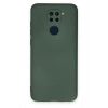 Mey İthalat®   Redmi Note 9 Kılıf Nano içi Kadife Silikon - Koyu Yeşil